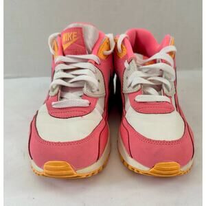 Youth Nike air Max 90 GS pink glow / metallic/Silver Rare Color Size 6.5 Y